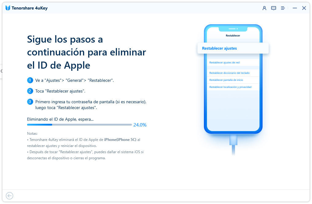 eliminar apple id debajo de iOS 11.4
