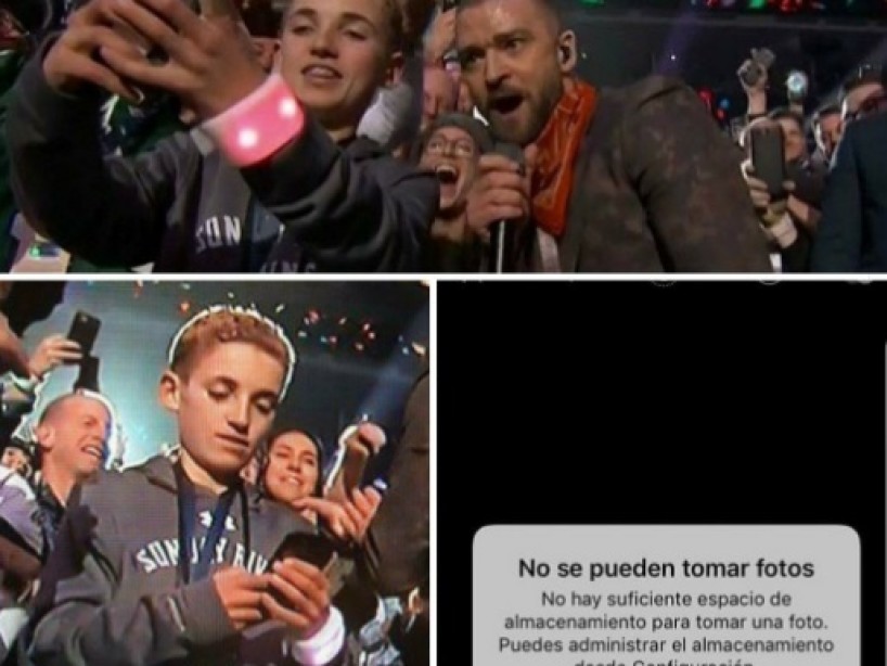 no hay suficiente espacio disponible en iphone