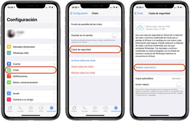 crear respaldo whatsapp de forma manual